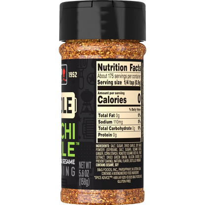 Weber Griddle Hibachi Sizzle, Savory Garlic & Sesame Seasoning Blend, 5.6 oz