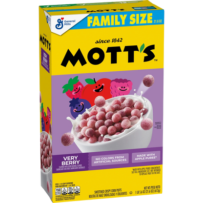 Mott's Very Berry Cereal Family Size, 21.6 oz