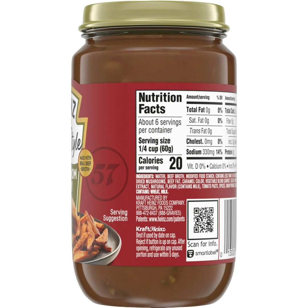 Heinz HomeStyle Mushroom Gravy, 12oz