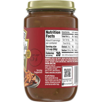 Heinz HomeStyle Mushroom Gravy, 12oz