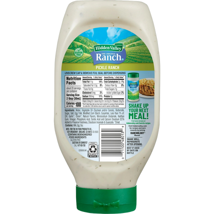 Hidden Valley Pickle Ranch Dipping Sauce Topping and Dressing, 20 fl oz