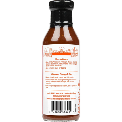 HERDEZ Habanero Pineapple Mexican-Style BBQ Sauce Hot, 12 oz
