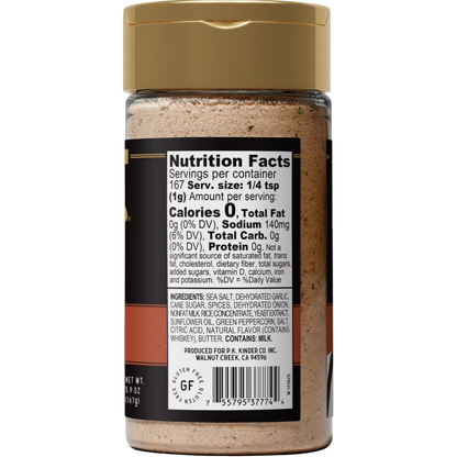 Kinder's Whiskey Peppercorn Seasoning Blend with Onion & Cracked Pepper, 5.9 oz
