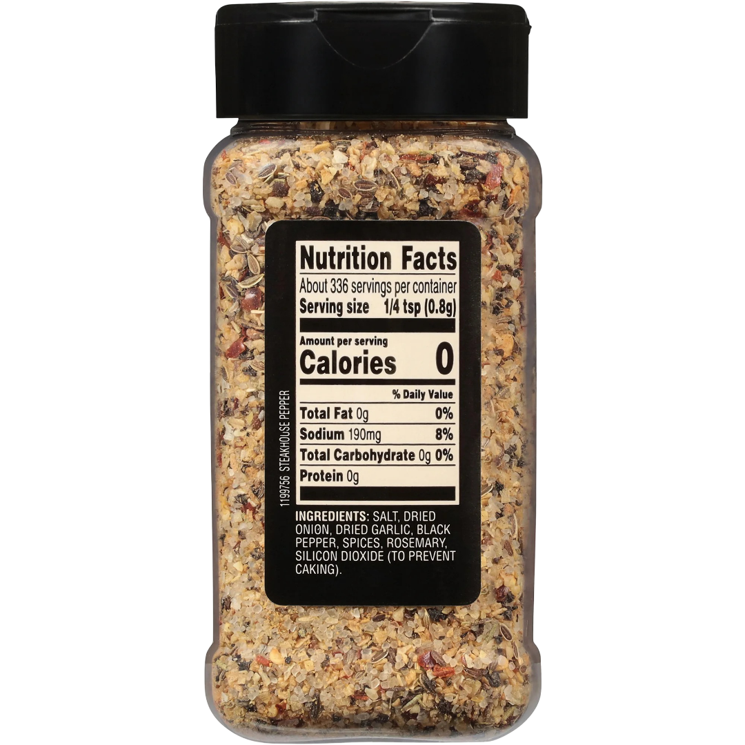 Weber Steakhouse Pepper Seasoning, 9.5 oz