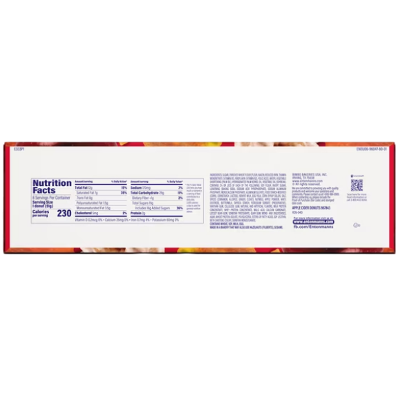 Entenmann's Classic Apple Cider Donuts, 14.5 oz