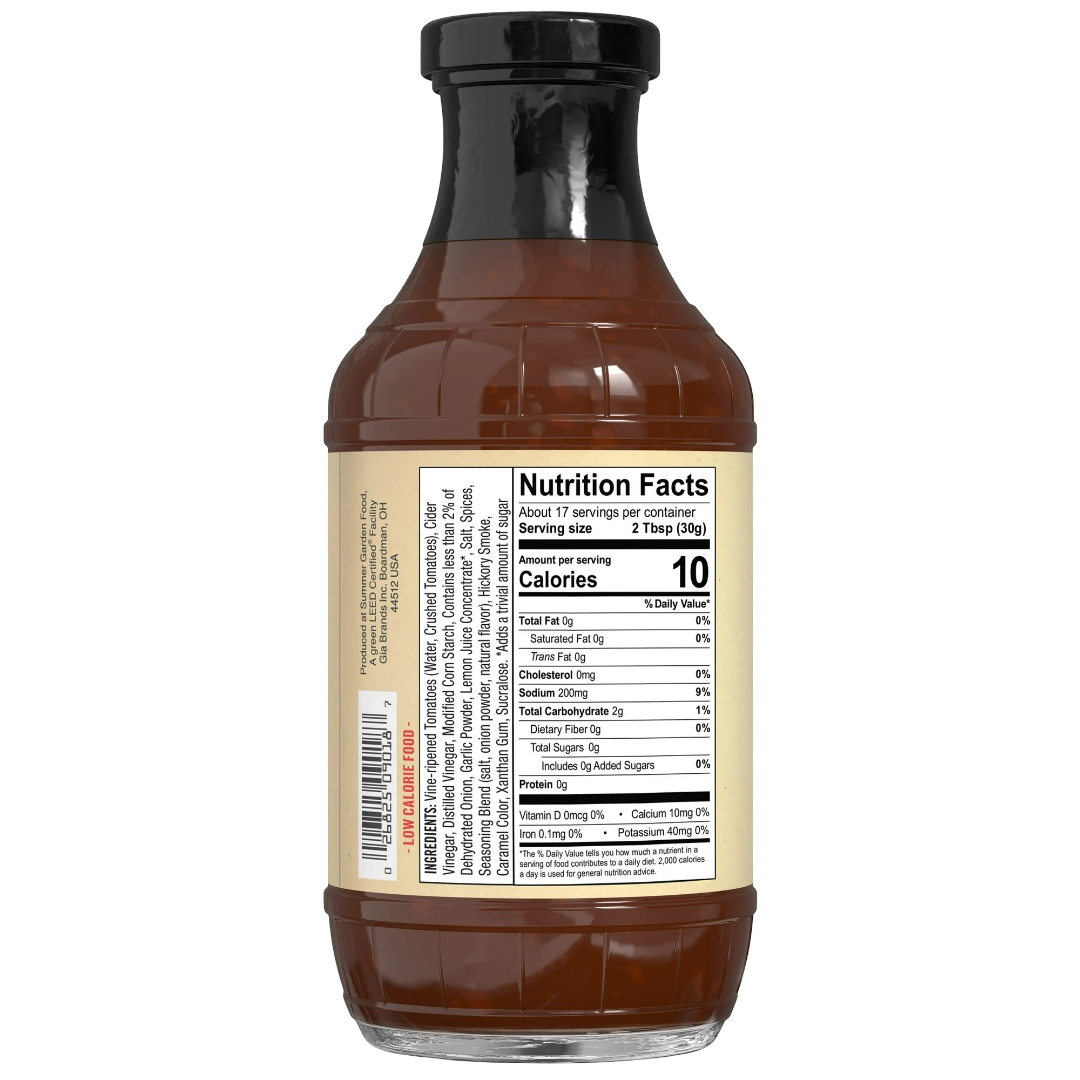 G Hughes Sugar Free Sweet & Spicy BBQ Sauce, 18oz