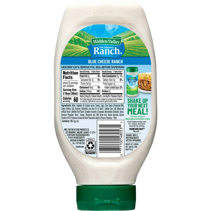 Hidden Valley Blue Cheese Ranch Condiment and Dressing, 20 fl oz