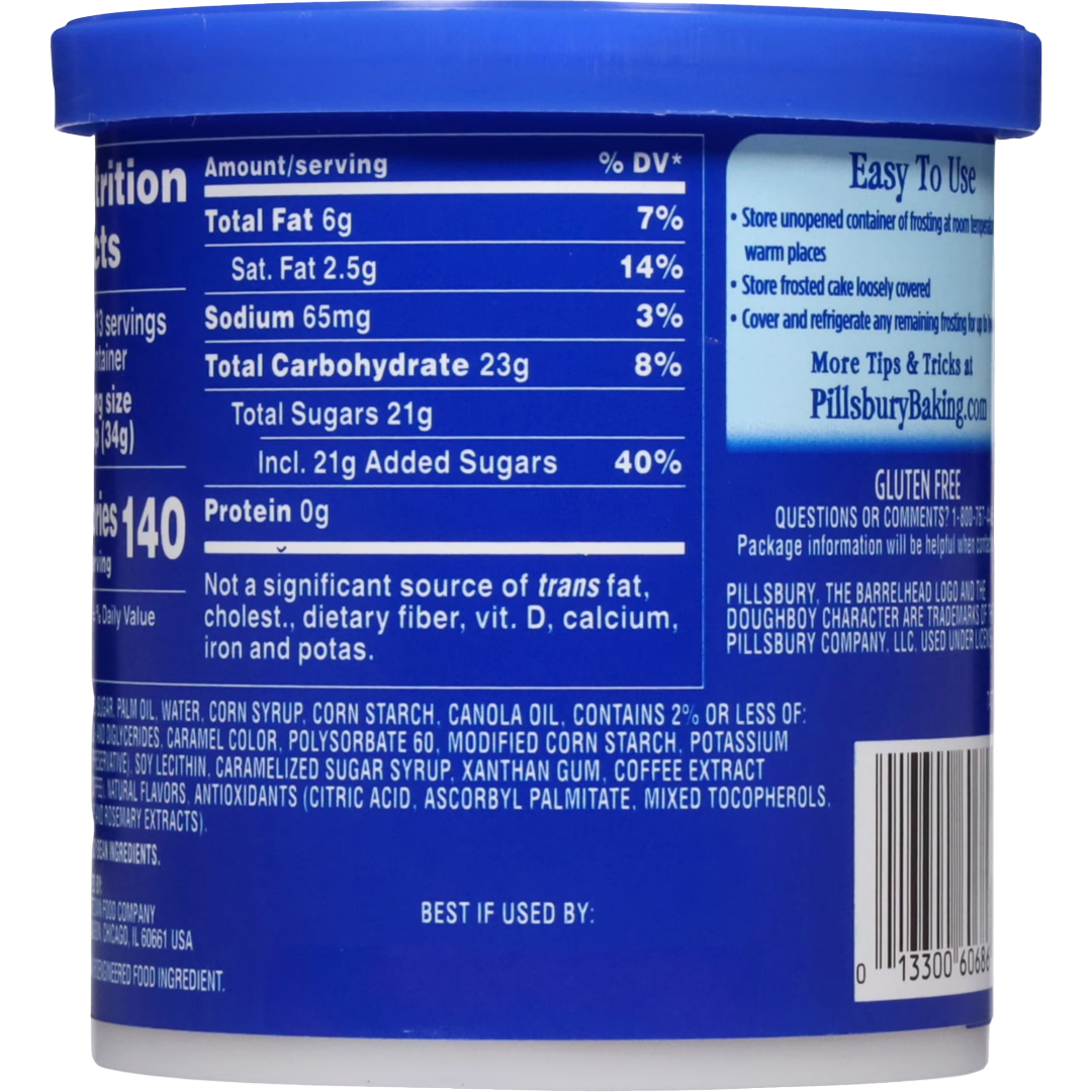Pillsbury Creamy Supreme Caramel Latte Frosting, 16 oz