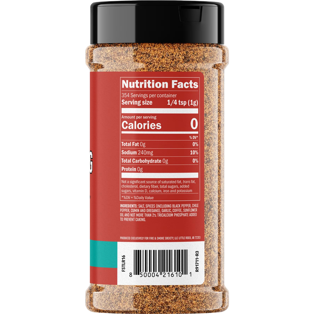 Fire & Smoke Society Thundering Longhorn Steak Seasoning Beef Rub, 12.5 oz
