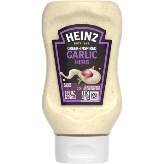 Heinz Greek-Inspired Garlic Herb Sauce, 8 fl oz
