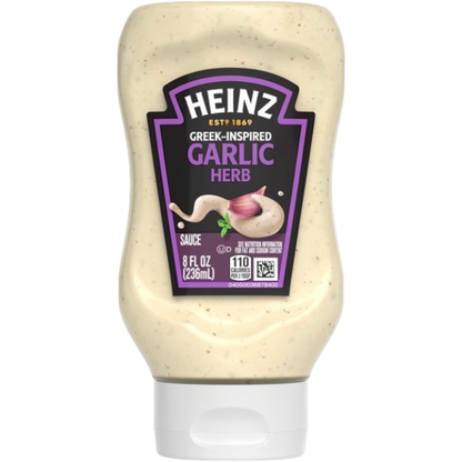 Heinz Greek-Inspired Garlic Herb Sauce, 8 fl oz