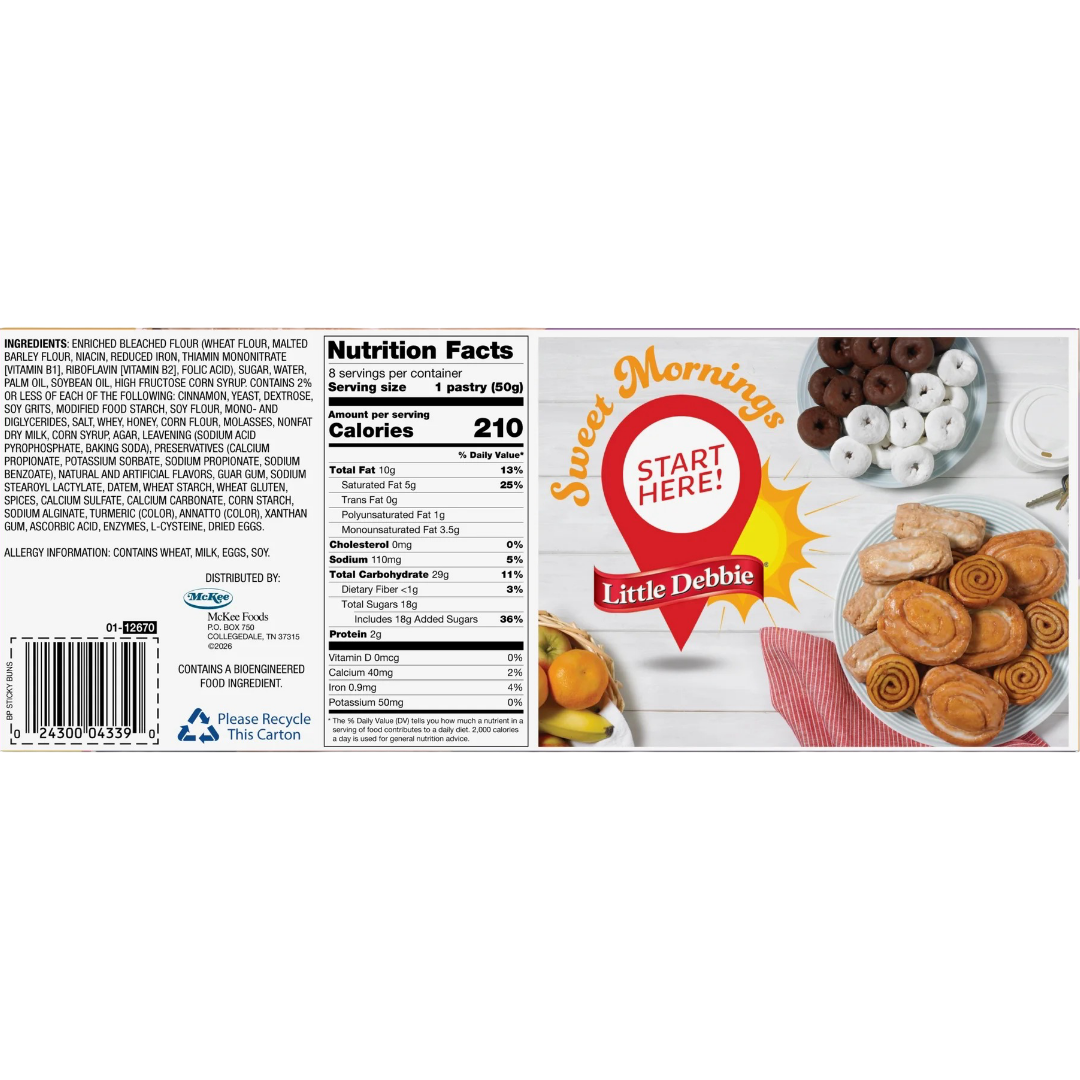 Little Debbie Cinnamon Sticky Buns Big Pack, 14 oz