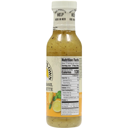 Newman's Own Lemon Basil Vinaigrette Dressing, 12 fl oz