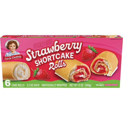 Little Debbie Strawberry Shortcake Rolls, 13 oz