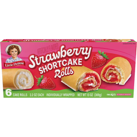 Little Debbie Strawberry Shortcake Rolls, 13 oz