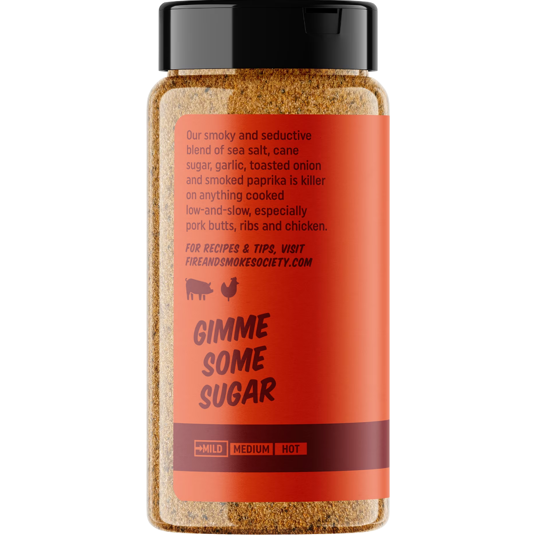 Fire & Smoke Society Sugar & Smoke BBQ Seasoning Blend for Grilling, 9.9 oz