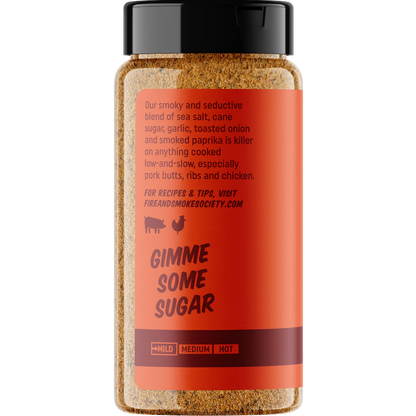 Fire & Smoke Society Sugar & Smoke BBQ Seasoning Blend for Grilling, 9.9 oz