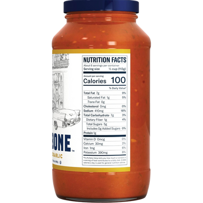 Carbone Fine Foods Roasted Garlic Pasta Sauce, 24 oz
