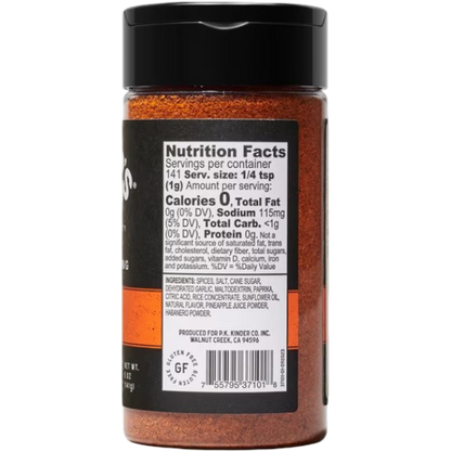 Kinder's Habanero Pineapple Barbecue BBQ Rub & Seasoning, 5 oz