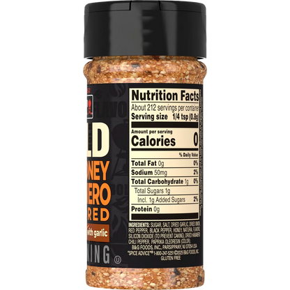 Weber BOLD Hot Honey Habanero, Chili Pepper & Honey Seasoning Blend, 6 oz
