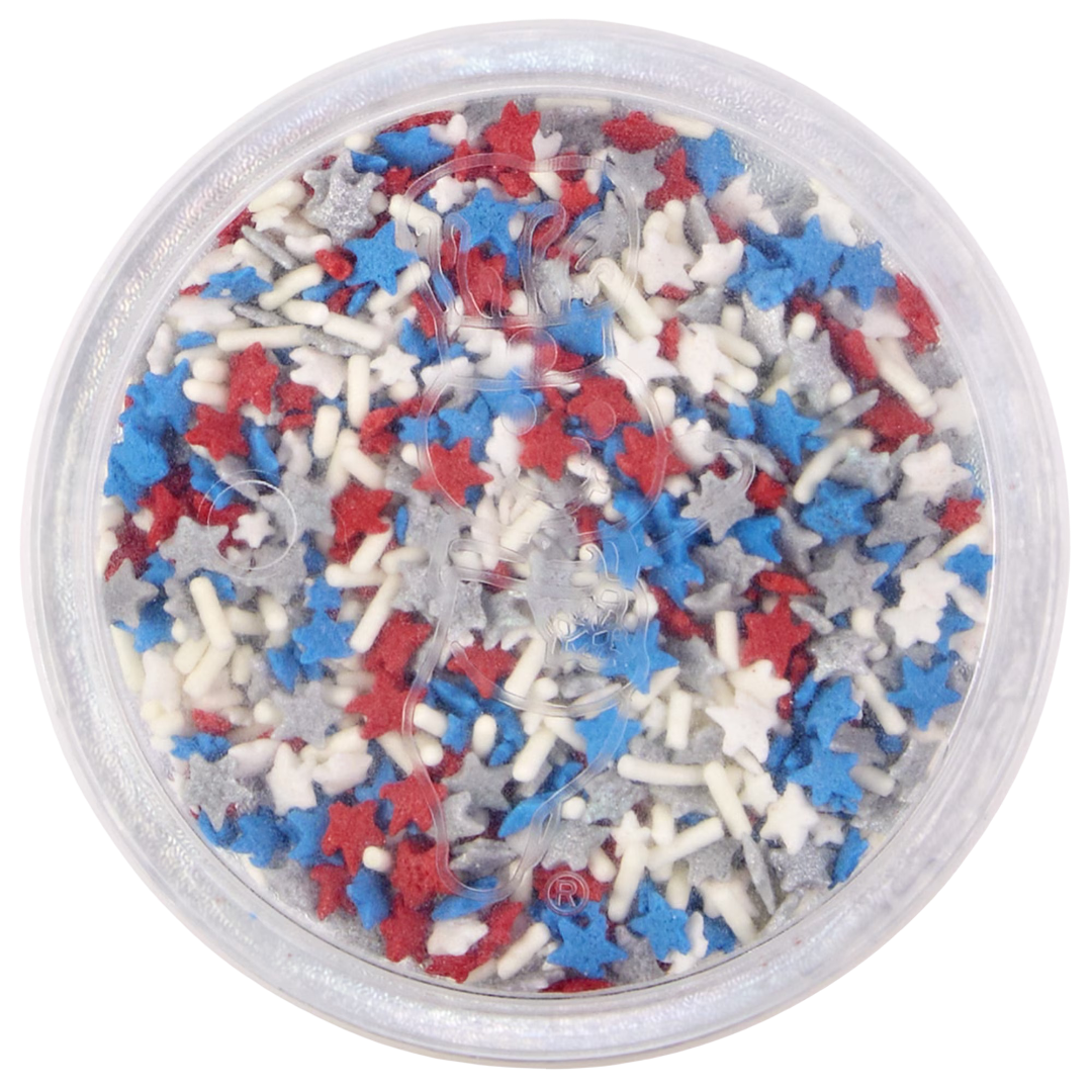 Pillsbury Funfetti Stars and Stripes Red Vanilla Frosting & Sprinkles, 15.6 oz