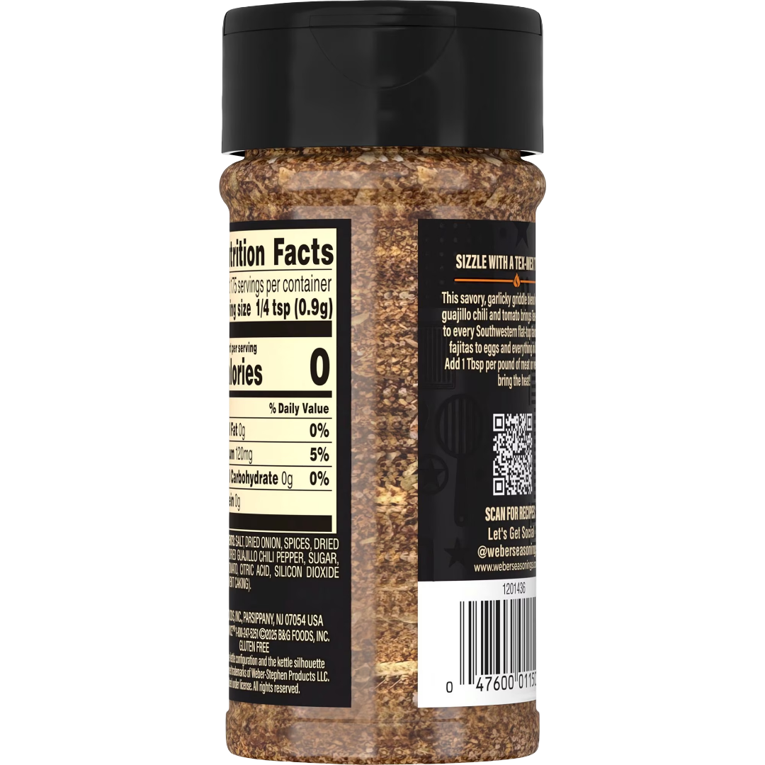 Weber Griddle Savory Southwest Spices Seasoning Blend, 5.6 oz