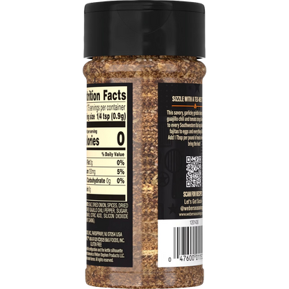 Weber Griddle Savory Southwest Spices Seasoning Blend, 5.6 oz