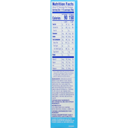 Pillsbury Zero Sugar Chocolate Fudge Flavored Brownie Mix, 12.35 oz
