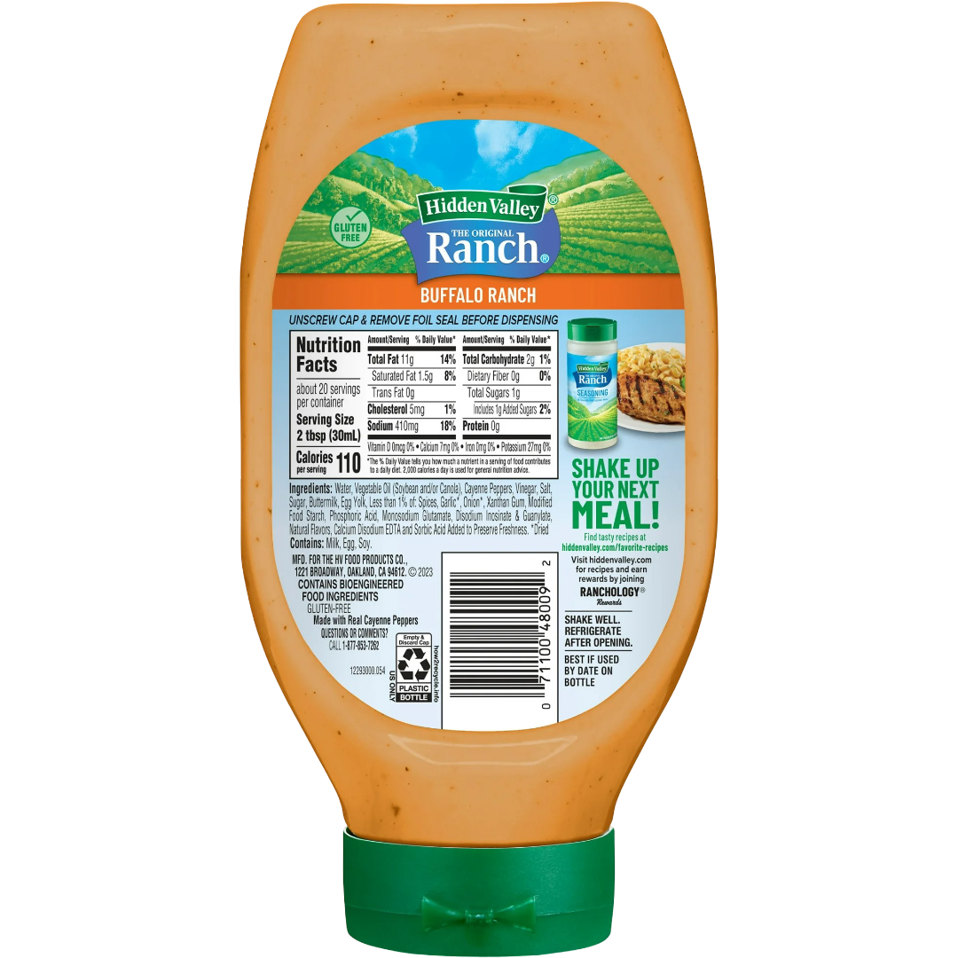 Hidden Valley Gluten Free Buffalo Ranch Dipping Sauce, 20 fl oz