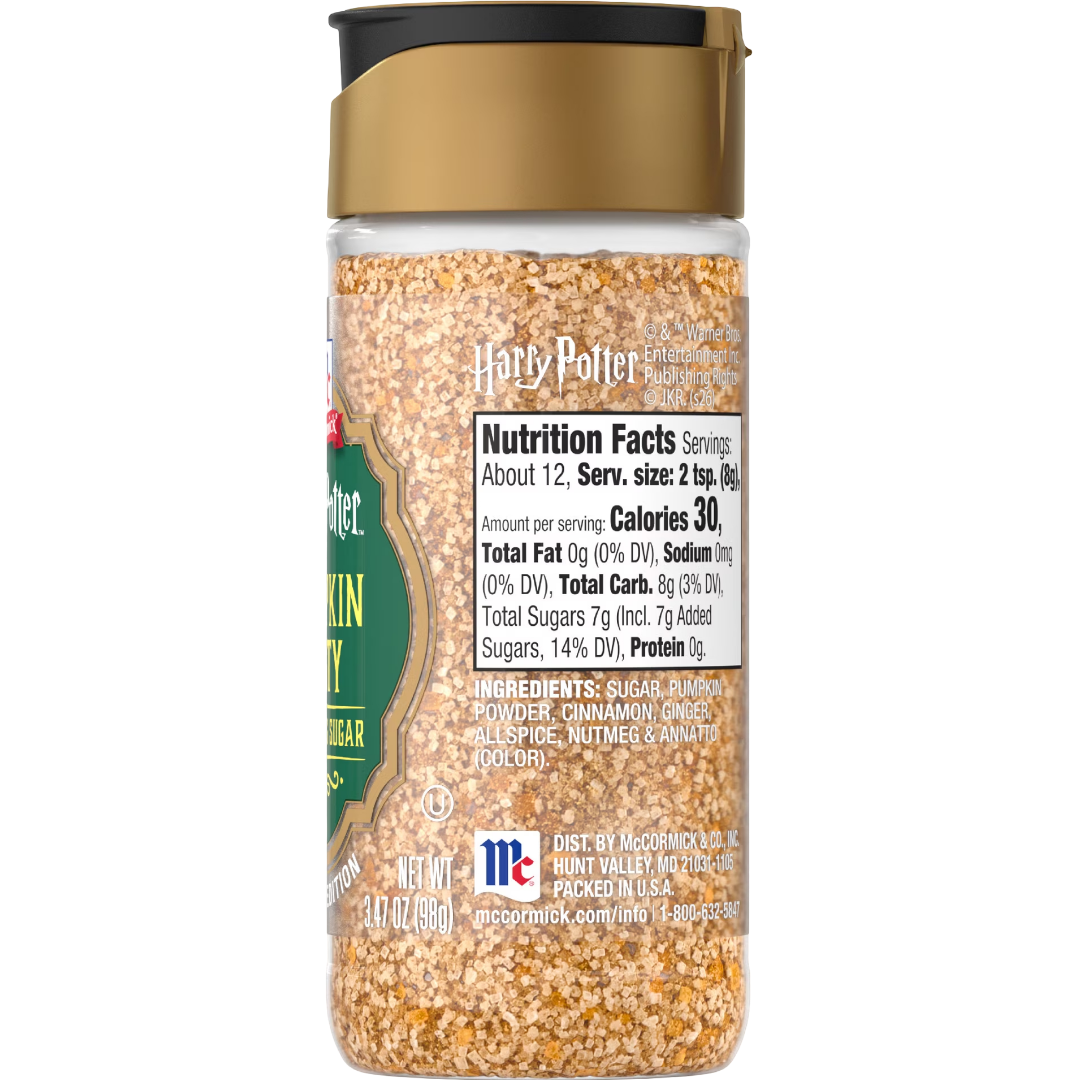 McCormick Harry Potter Pumpkin Pasty Finishing Sugar, 3.47 oz