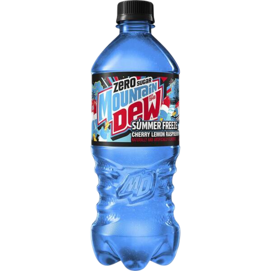 Mountain Dew Summer Freeze Limited Edition Zero Sugar Soda, 20 fl oz