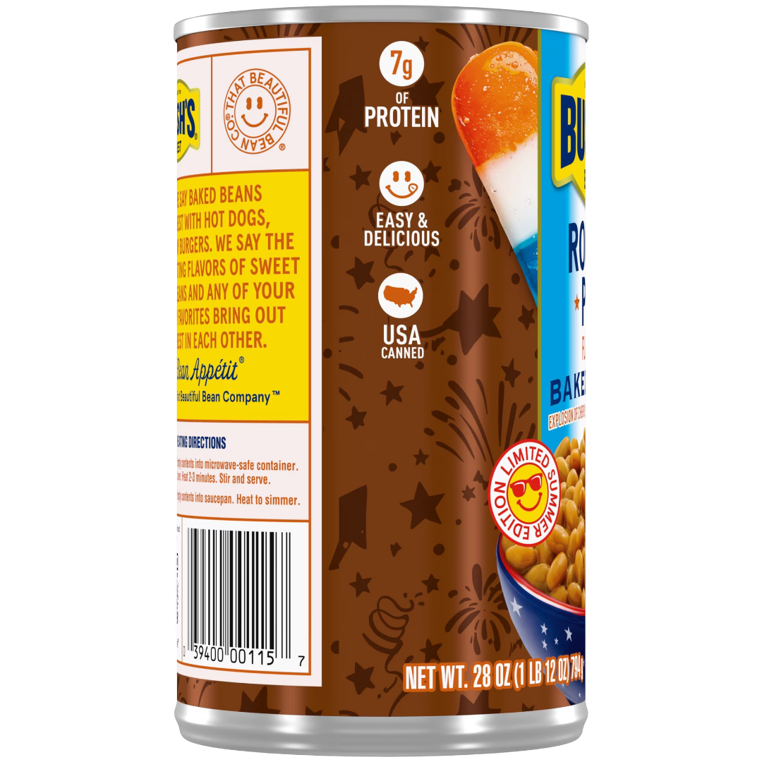 Bush's Baked Beans Rocket Pop Flavored, Limited Edition, 28 oz