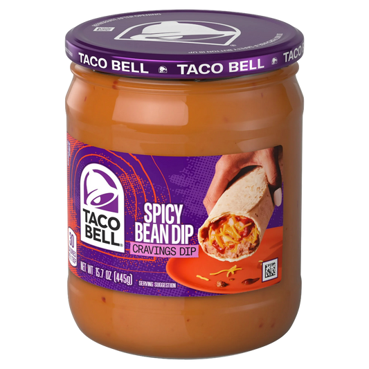 Taco Bell Spicy Bean Dip Cravings Dip, 15.7 oz
