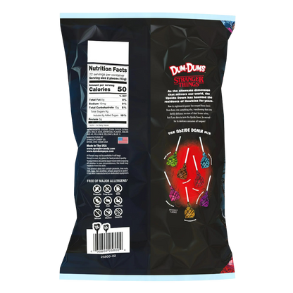 Dum Dums Stranger Things Mix Halloween Assorted Lollipops, Hard Candy 10.2oz Bag
