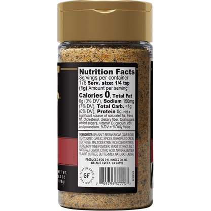 Kinder's Red Wine Butter Seasoning Blend, 6.3 oz
