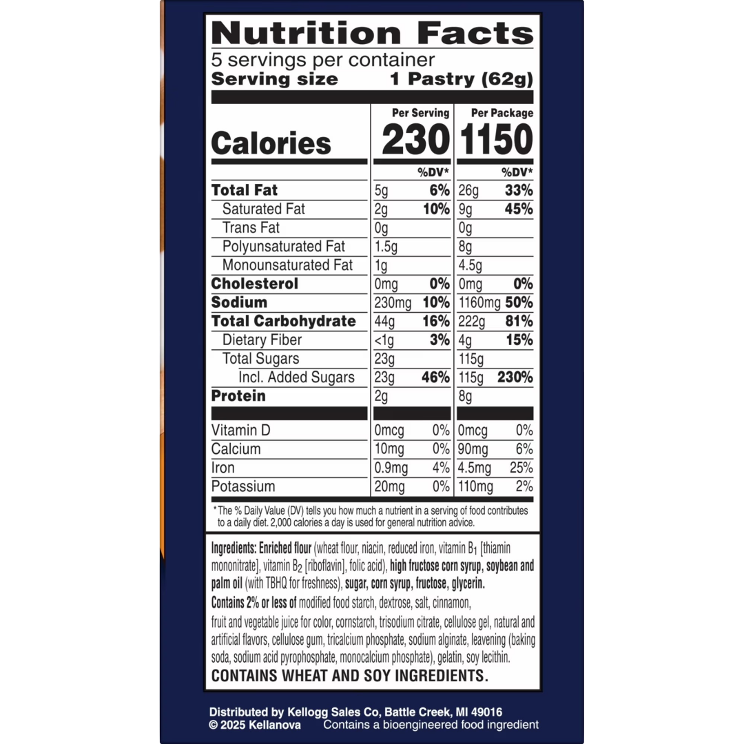 Pop-Tarts Super Stuffed Cinnamon Caramel Toaster Pastries, 10.9 oz