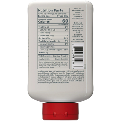 Chick-fil-A Sweet & Spicy Sriracha Sauce, 16 fl oz Squeeze Bottle
