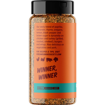 Fire & Smoke Society Super Bird Poultry Seasoning, 8.5 oz