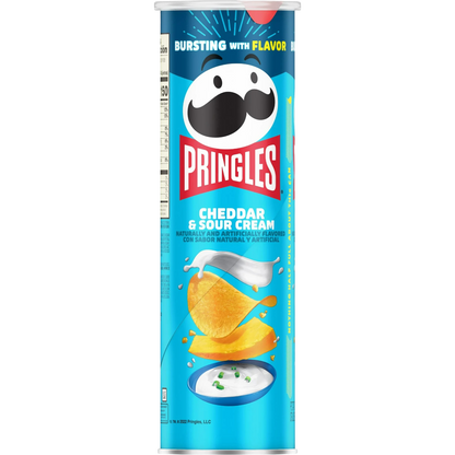 Pringles Cheddar and Sour Cream Potato Crisps Chips, 5.5oz