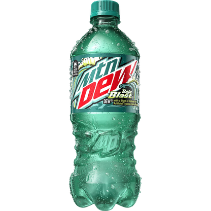 Mountain Dew Baja Blast Tropical Lime & Citrus Soda Pop, 20 fl oz