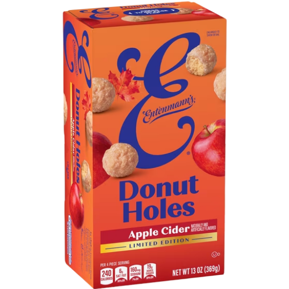 Entenmann's Apple Cider Donut Holes Bites, 13 oz