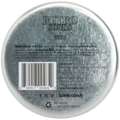 Retro Sours Tangerine Sour Candy, 2.12 oz
