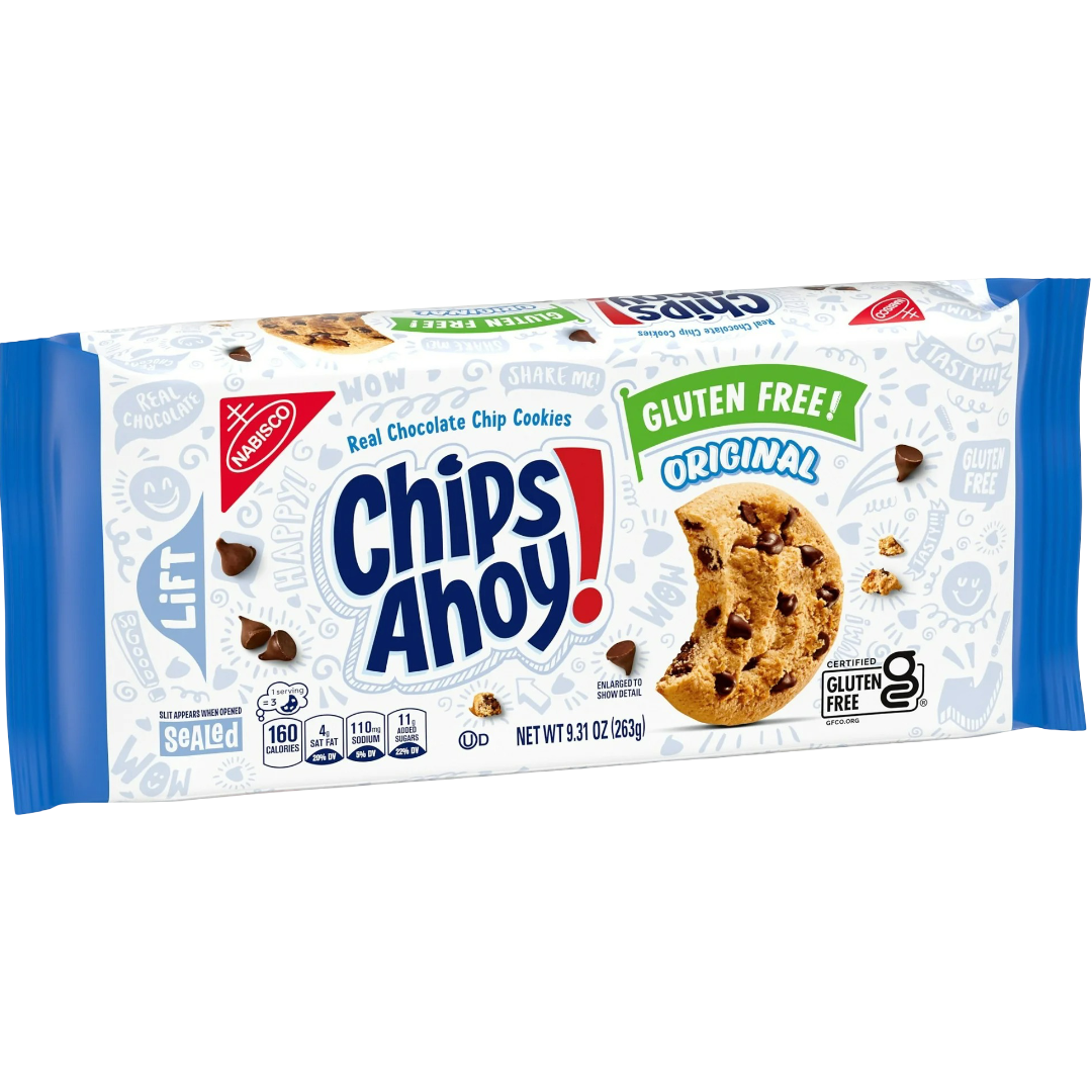 CHIPS AHOY! Original Crunchy Gluten Free Chocolate Chip Cookies, 9.31 oz