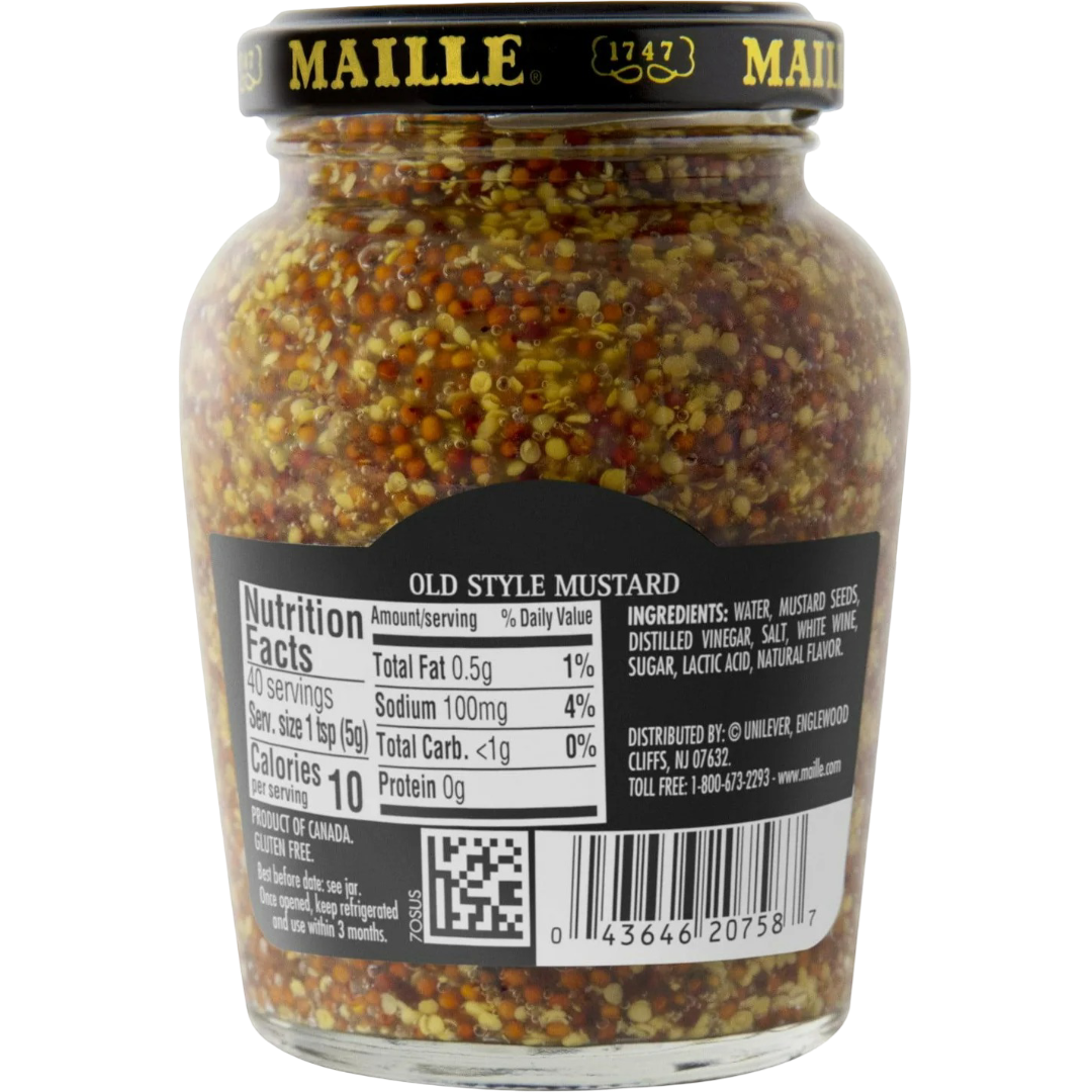 Maille Old Style Whole Grain Dijon Mustard, 7.3oz