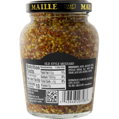 Maille Old Style Whole Grain Dijon Mustard, 7.3oz