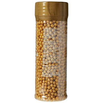 Wilton Gold Sprinkles Metallic Sugar Pearls, 4.8 oz