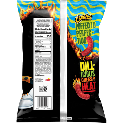 Cheetos Flamin' Hot Dill Pickle Puffs Cheese Flavored Snacks, 8 oz