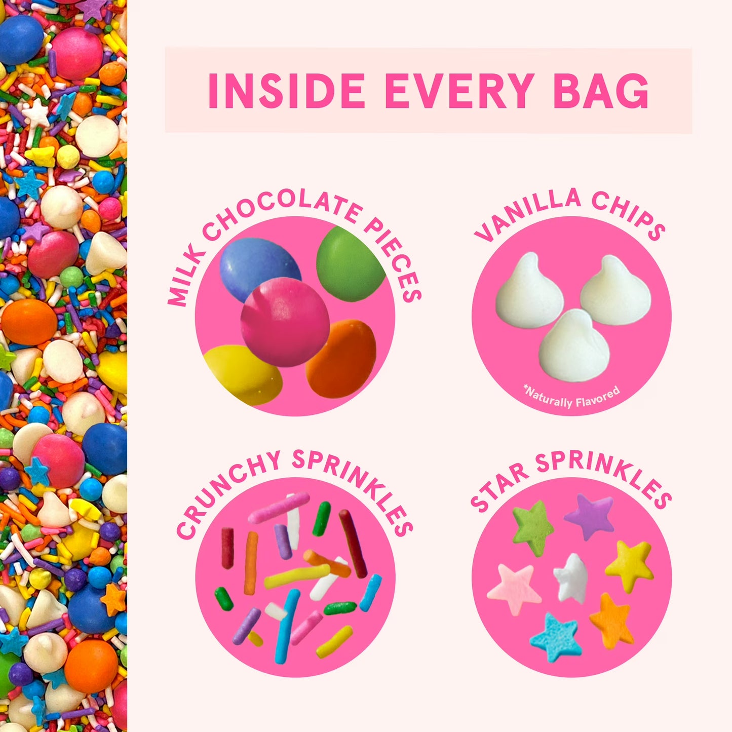 Fancy Sprinkles Rainbow Baking Confetti with Sprinkles & Candy-Coated Chocolate 8oz