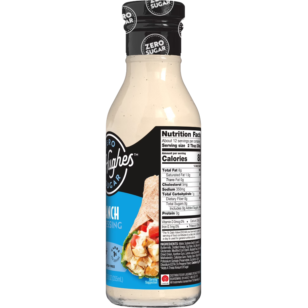 G Hughes Zero Sugar Ranch Dressing, 12 fl oz