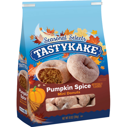 Tastykake Pumpkin Spice Flavored Mini Donuts, 10 oz